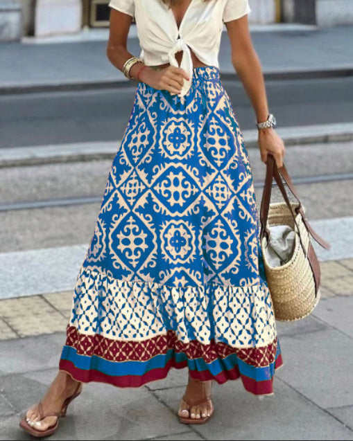 BB | High-Waisted Boho Maxi Skirt – Elegant & Effortlessly Comfortable