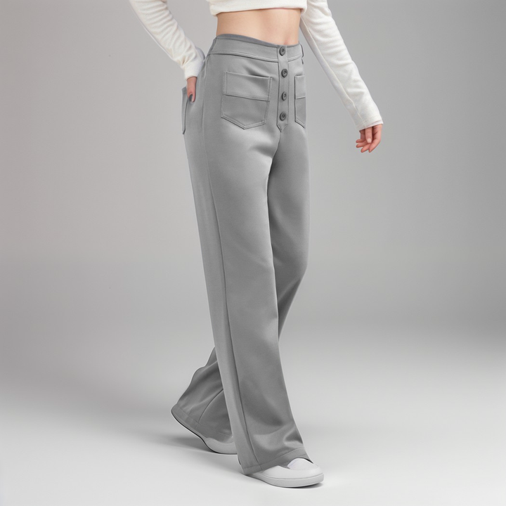 BB | High-Waisted Elastic Trousers | Buy 1 Get 1 FREE