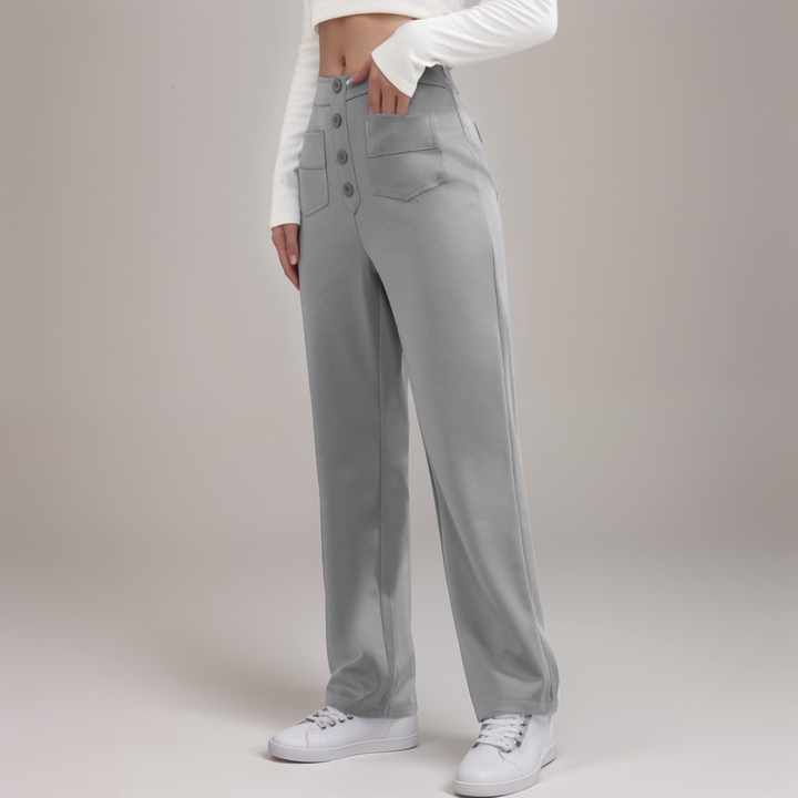 BB | High-Waisted Elastic Trousers | Buy 1 Get 1 FREE