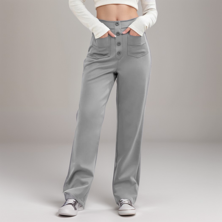 BB | High-Waisted Elastic Trousers | Buy 1 Get 1 FREE