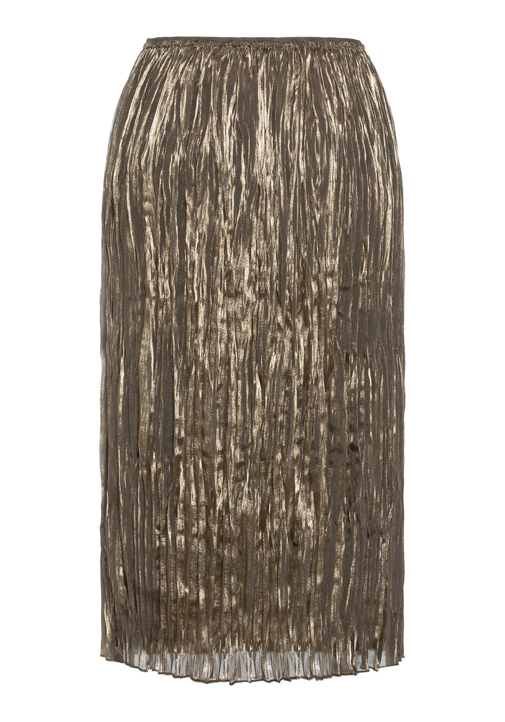 Edmonton Essence™ | Shimmer Pleated Midi Skirt