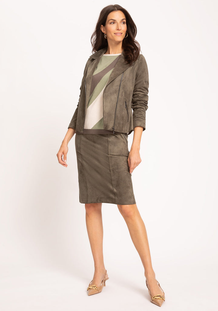 Edmonton Essence™ | Suede Pull-On Skirt