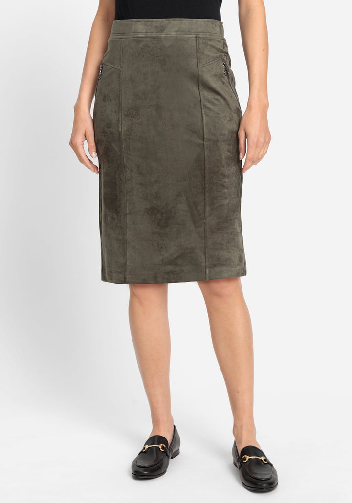 Edmonton Essence™ | Suede Pull-On Skirt