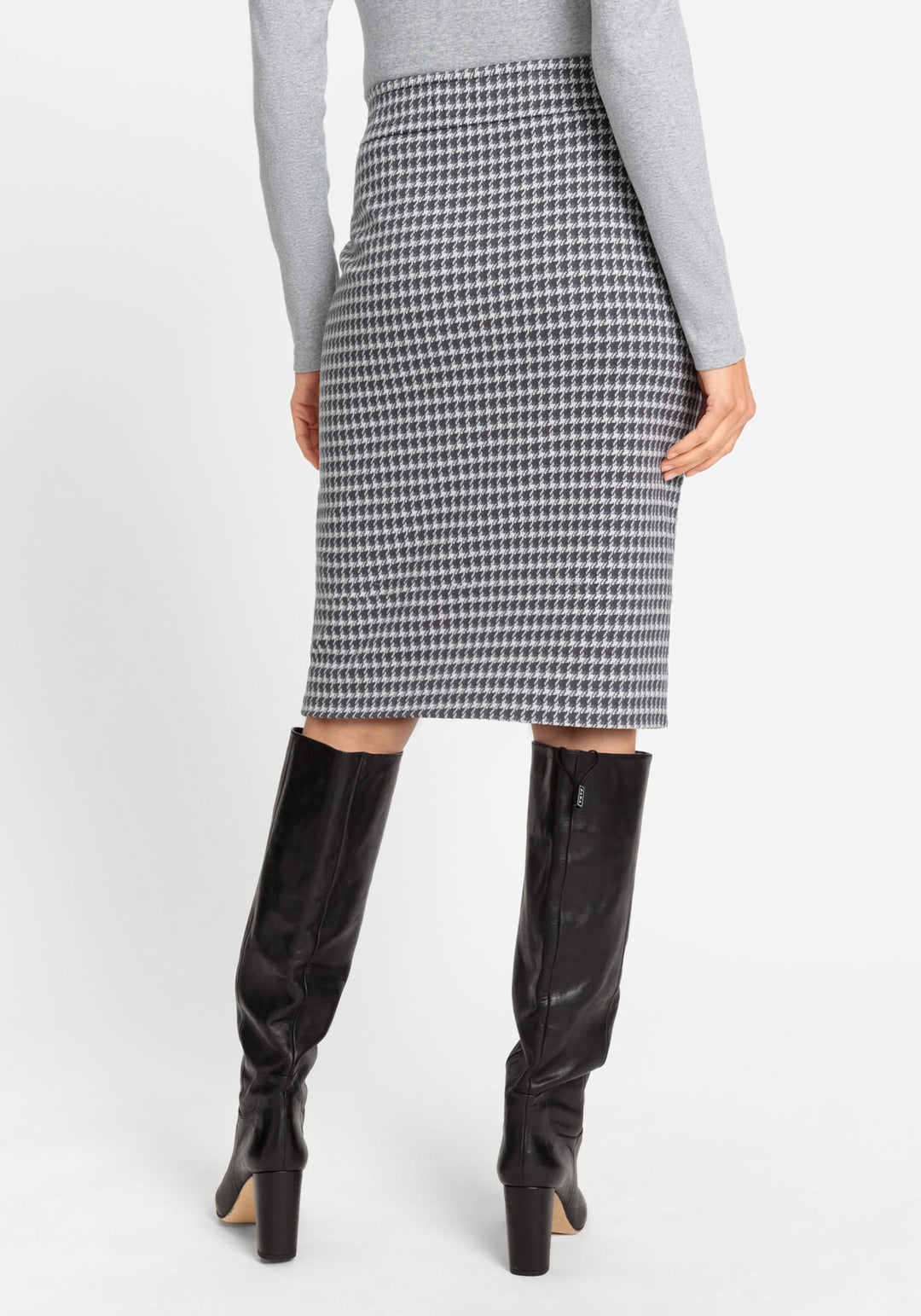 Edmonton Essence™ | Houndstooth Pull-On Skirt