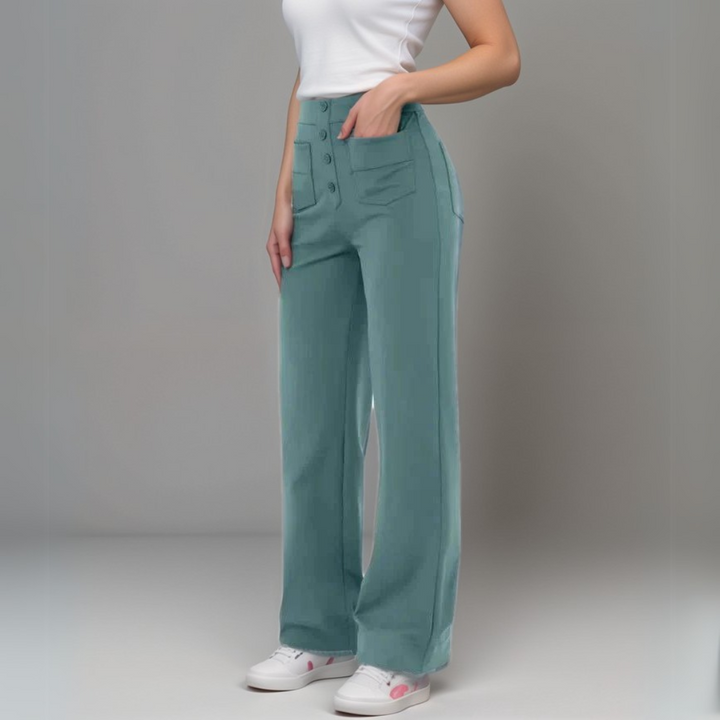 BB | High-Waisted Elastic Trousers | Buy 1 Get 1 FREE