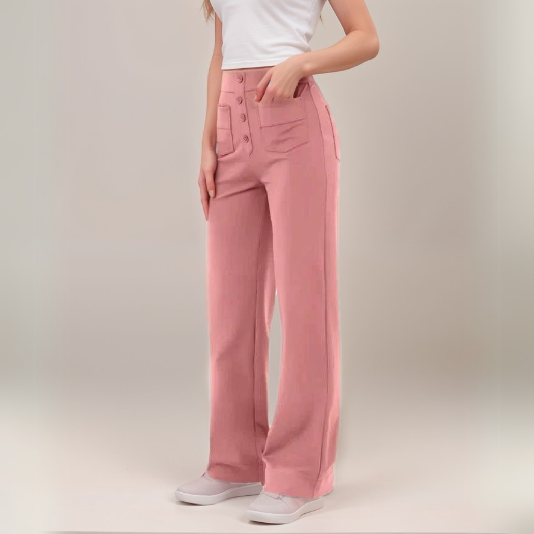BB | High-Waisted Elastic Trousers | Buy 1 Get 1 FREE
