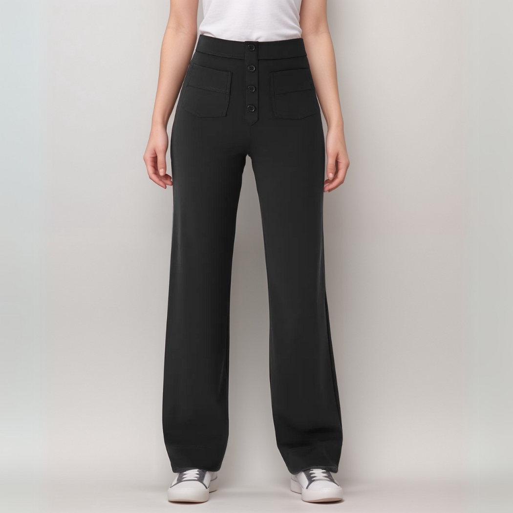 BB | High-Waisted Elastic Trousers | Buy 1 Get 1 FREE