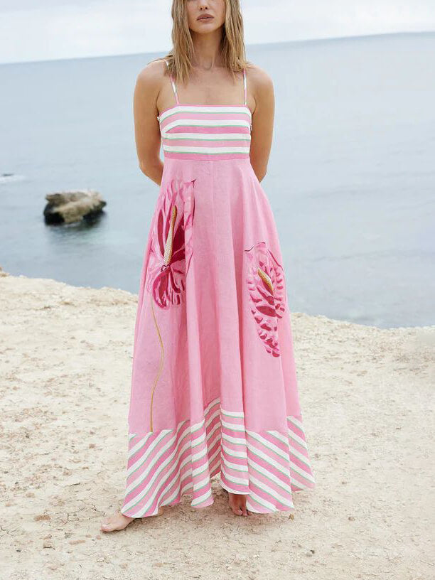 Edmonton Essence™ | Fluid Pink Midi Dress