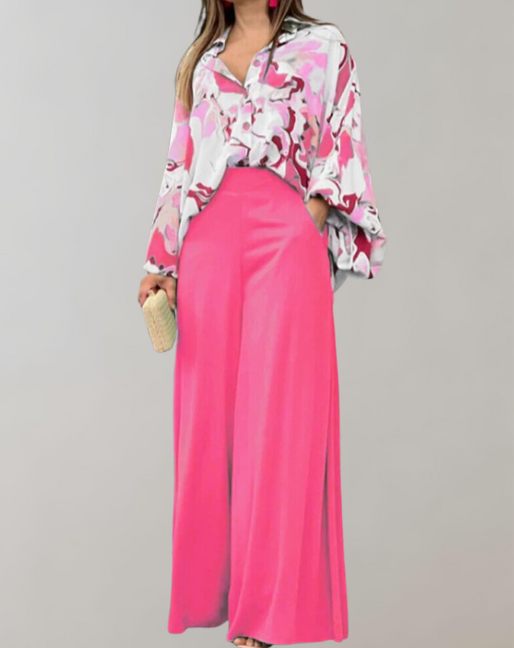 Nina - New Casual High Waist Wide Leg Pants