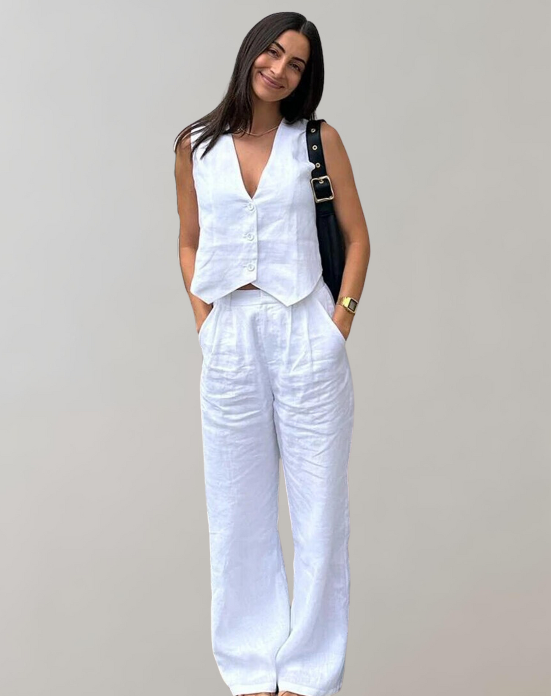 Teressa - Tank Top and High-Waist Trousers