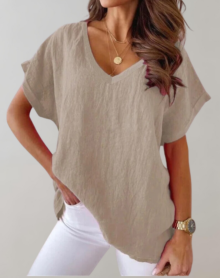 BB - Cotton Short Sleeve Tops for Women