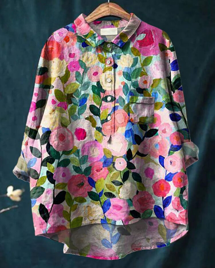 Elegant Floral Print Blouse for Women