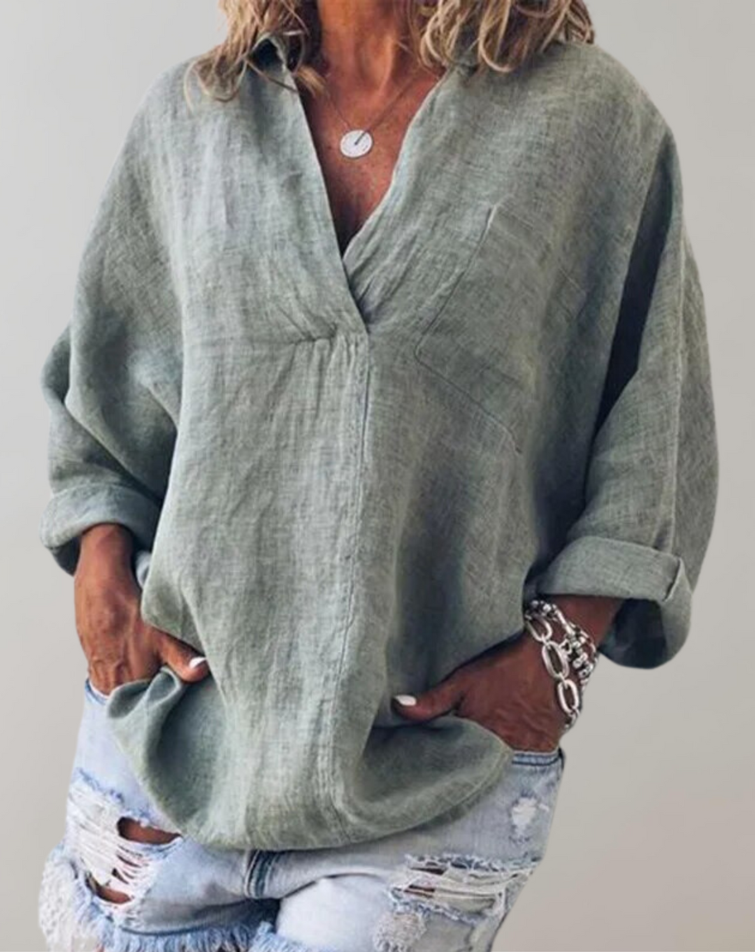 BB - Tunics Deep V Neck Shirts