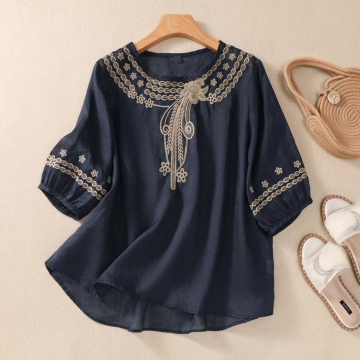 Laurienne™ | Embroidered Tunic Top