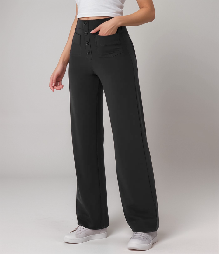 BB | High-Waisted Elastic Trousers | Buy 1 Get 1 FREE