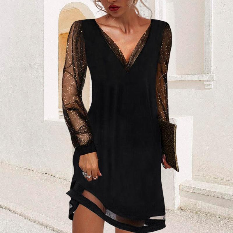 Edmonton Essence™ | V-Neck Evening Dress