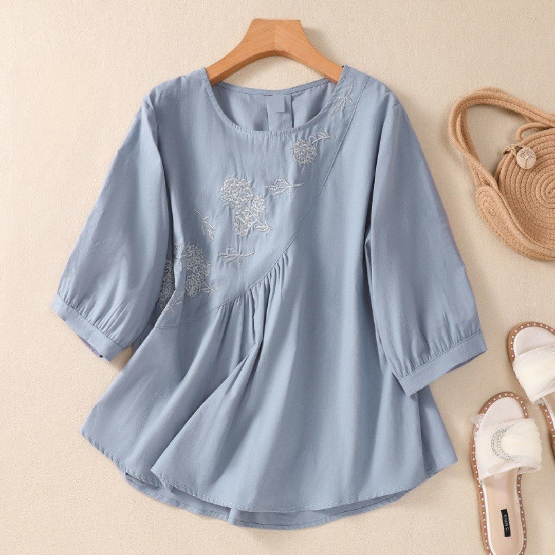 Laurienne™ | Embroidered Tunic Top
