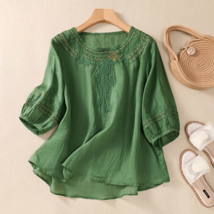 Laurienne™ | Embroidered Tunic Top