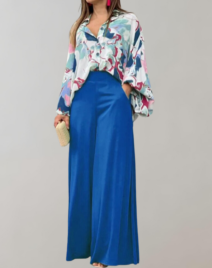 Nina - New Casual High Waist Wide Leg Pants