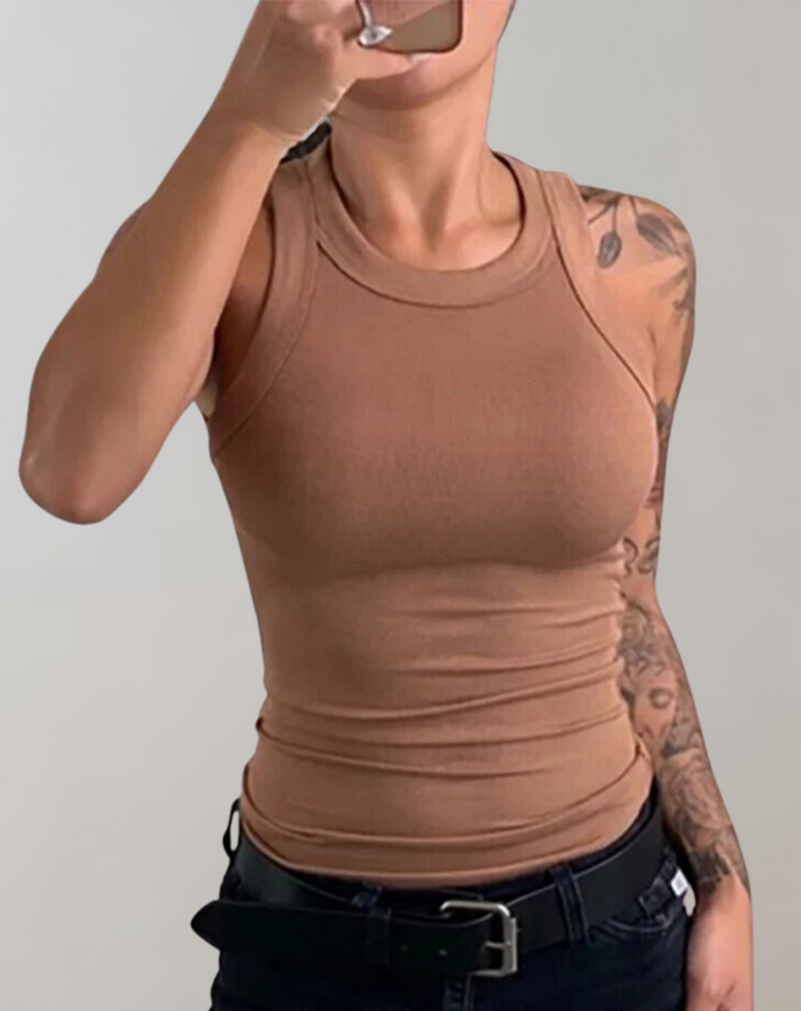 BB - Solid Ribbed Tank Top