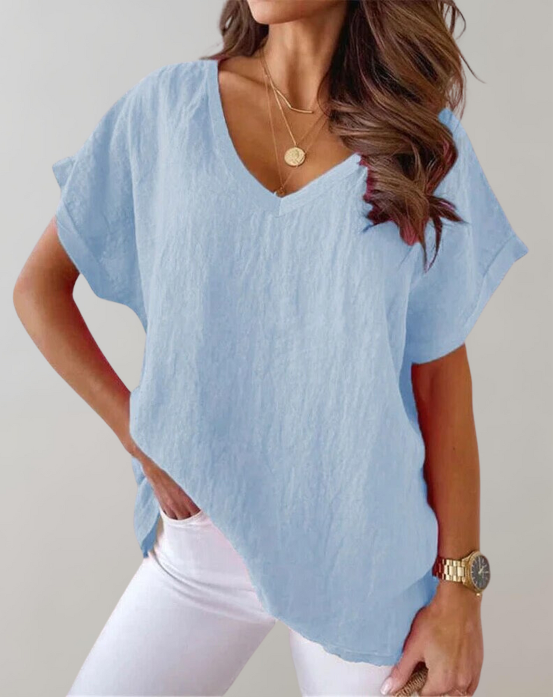 BB - Cotton Short Sleeve Tops for Women