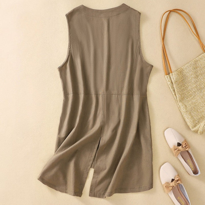 Laurienne™ | Sleeveless Button-Up Gilet