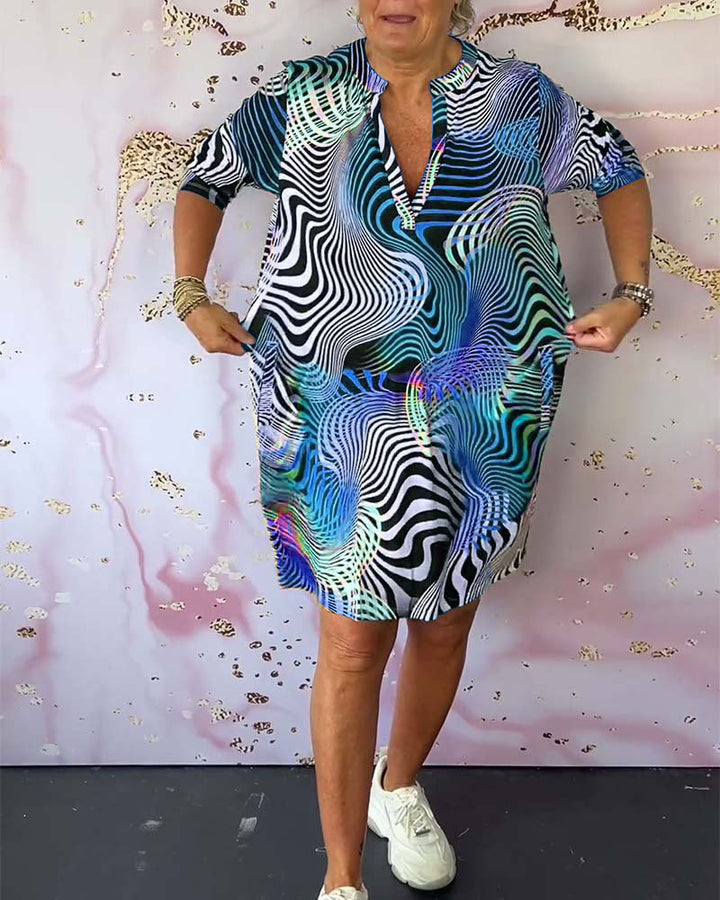 BB - Judith™ | Colourful V-neck Dress