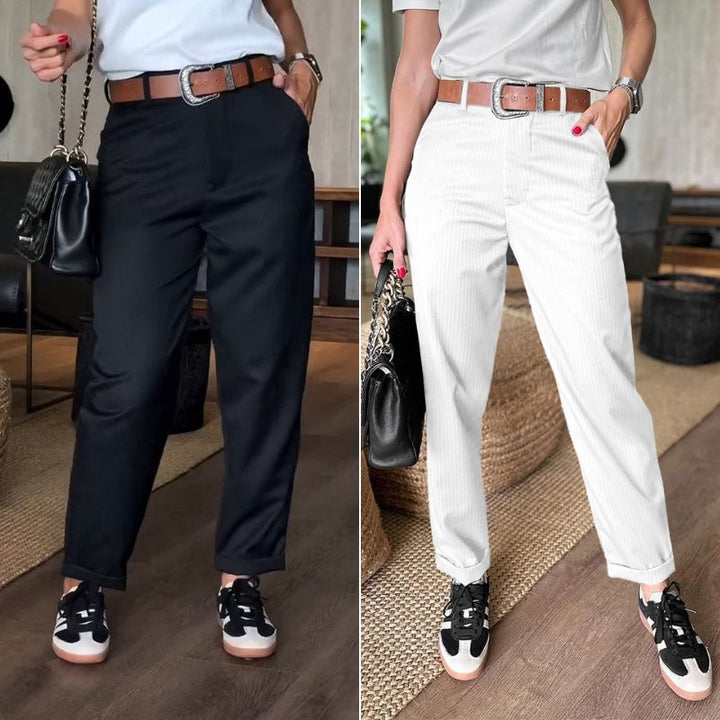 BB™ | Shaping striped trousers