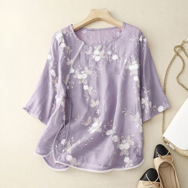 Laurienne™ | Elegant Embroidered Top