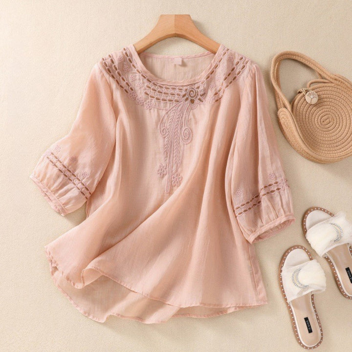 Laurienne™ | Embroidered Tunic Top