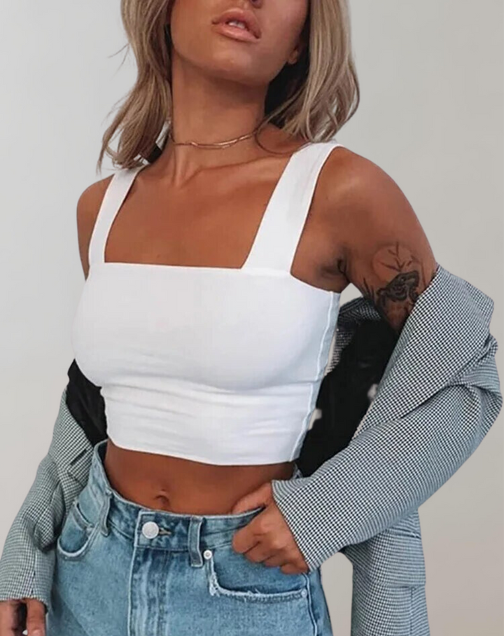 BB - Women's Crop Top with Neckline