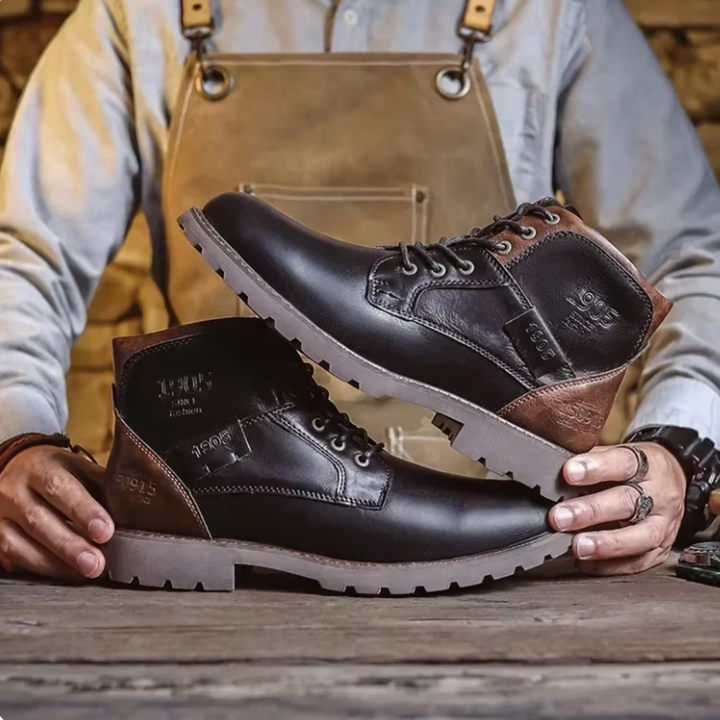 Aaron™ | Classic Leather Vintage Boots