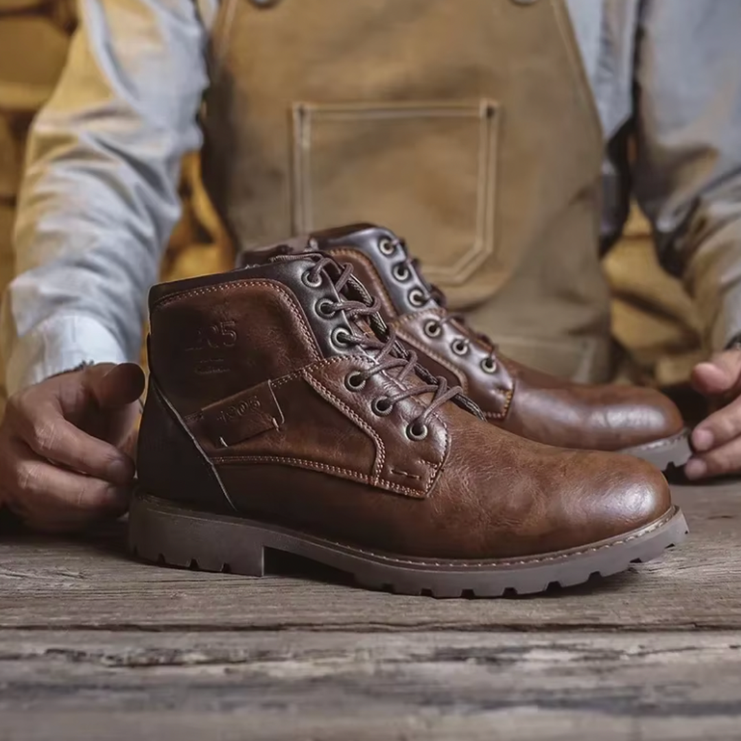 Aaron™ | Classic Leather Vintage Boots