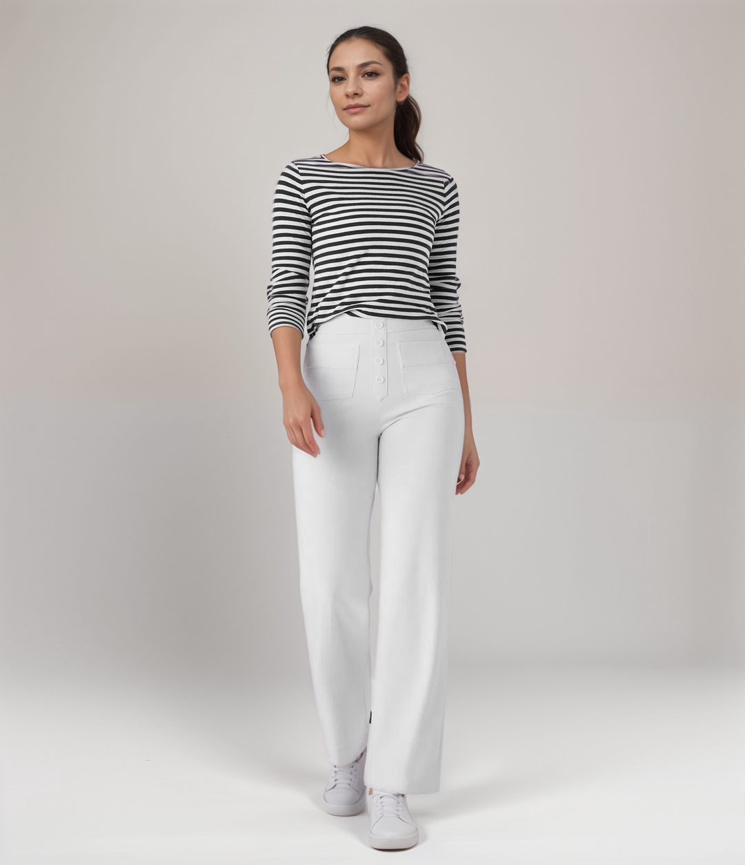BB | High-Waisted Elastic Trousers | Buy 1 Get 1 FREE
