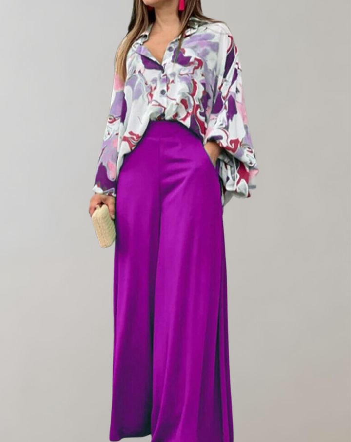 Nina - New Casual High Waist Wide Leg Pants