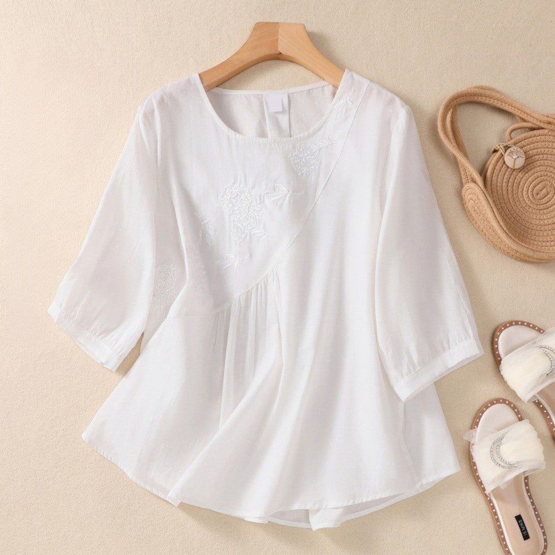 Laurienne™ | Embroidered Tunic Top