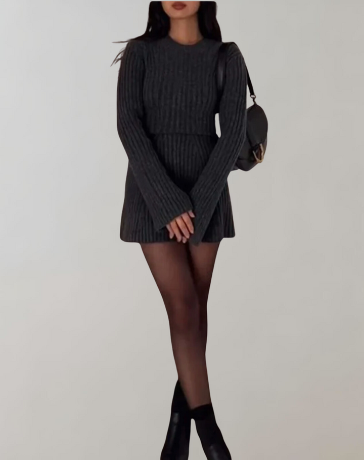 Nelia™ Bell Sleeve Sweater with Slit