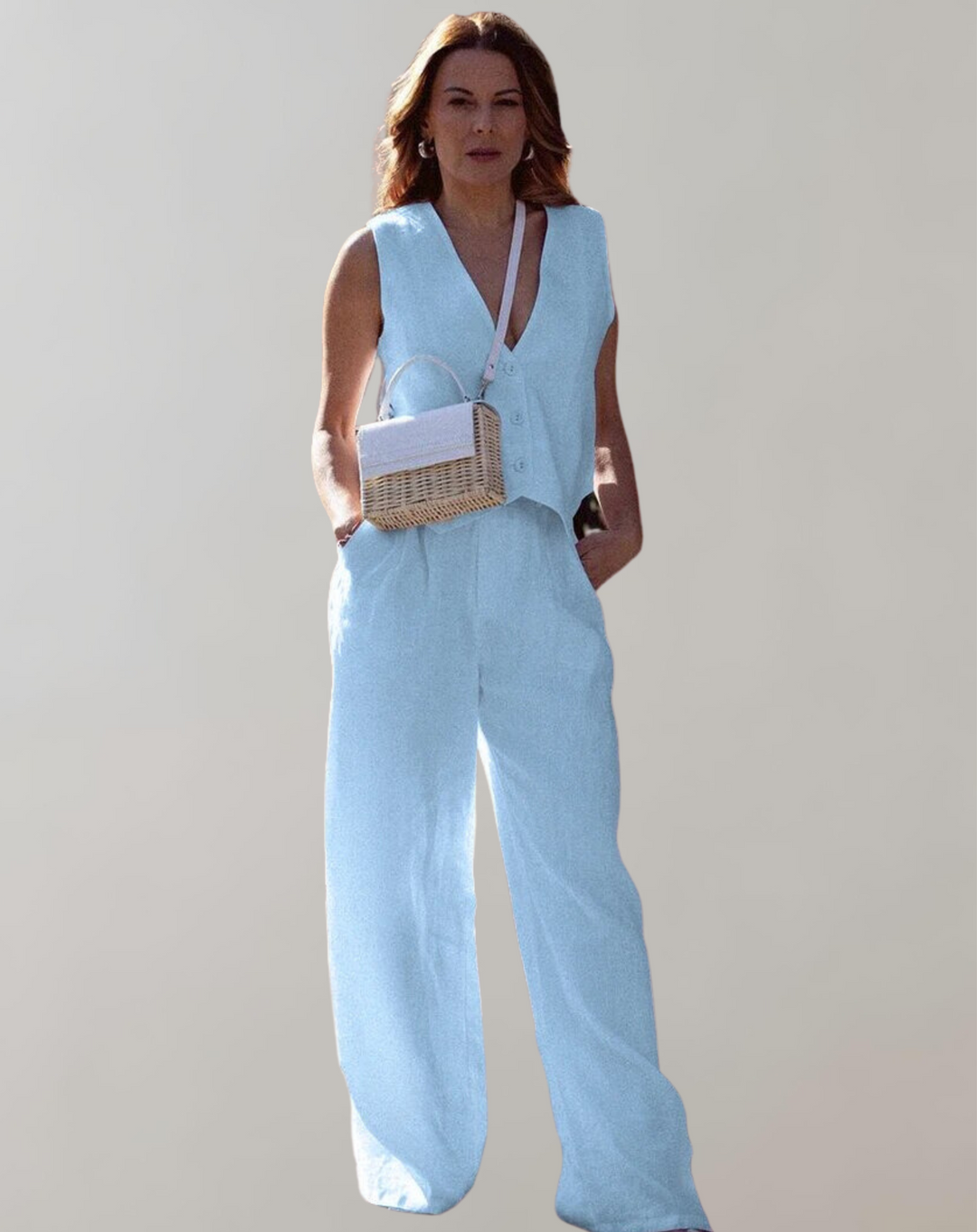Teressa - Tank Top and High-Waist Trousers