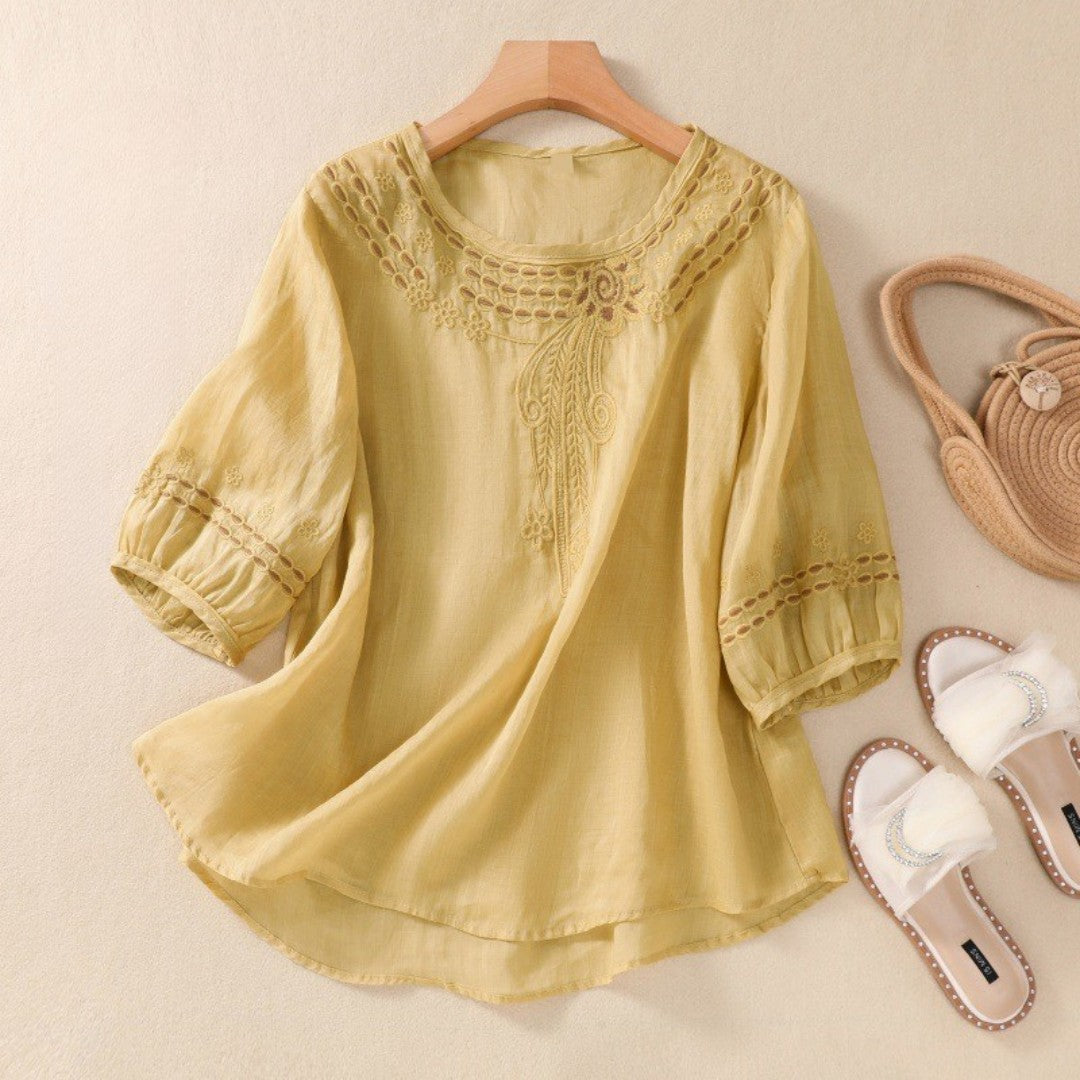 Laurienne™ | Embroidered Tunic Top