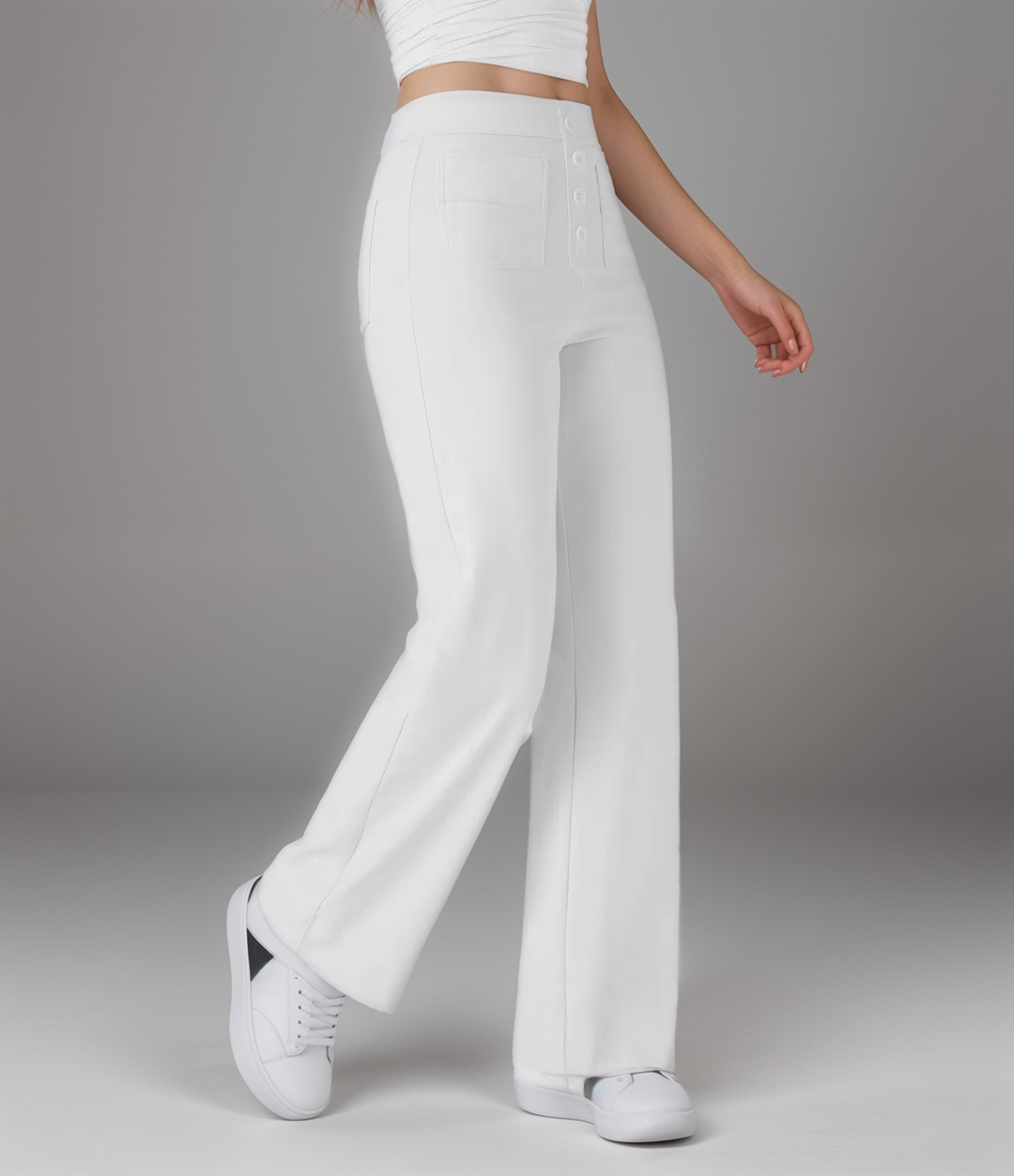 BB | High-Waisted Elastic Trousers | Buy 1 Get 1 FREE