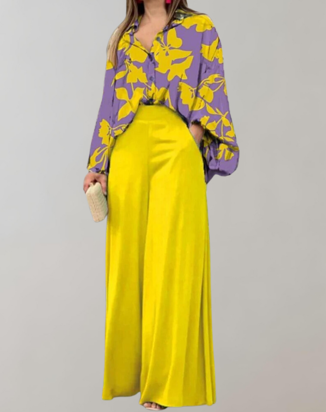 Nina - New Casual High Waist Wide Leg Pants
