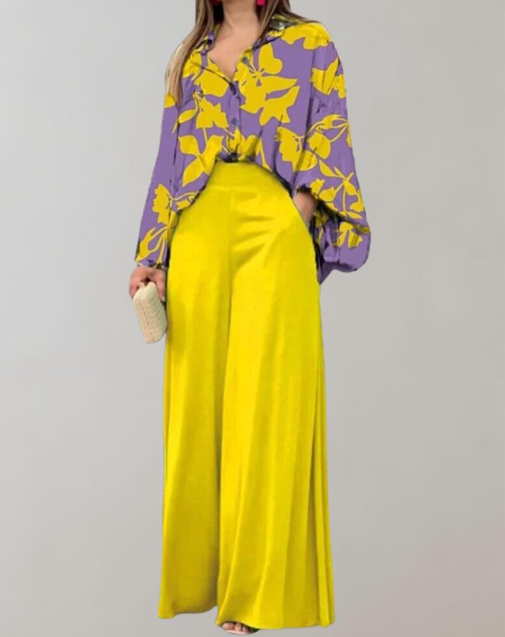 Nina - New Casual High Waist Wide Leg Pants