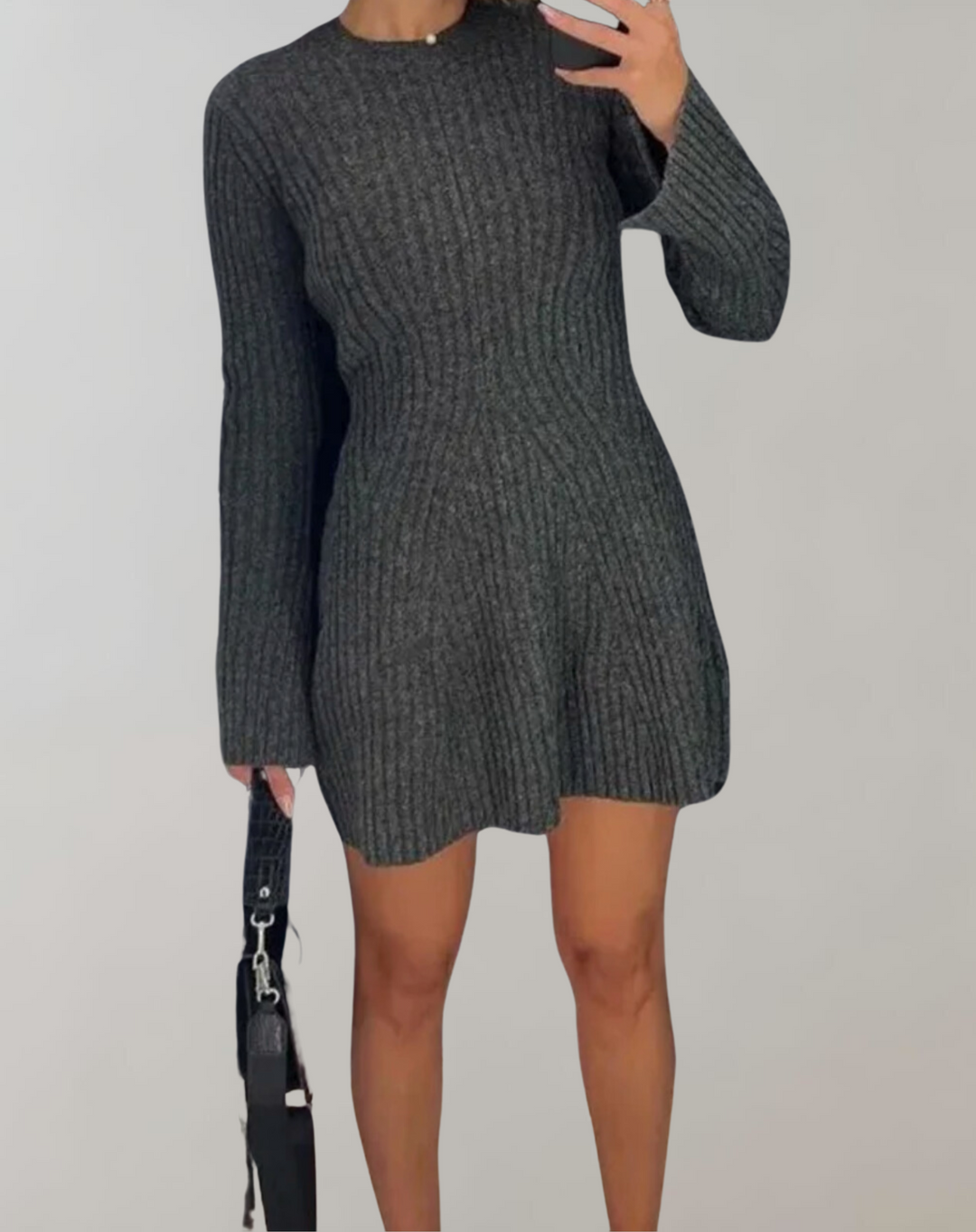 Nelia™ Bell Sleeve Sweater with Slit