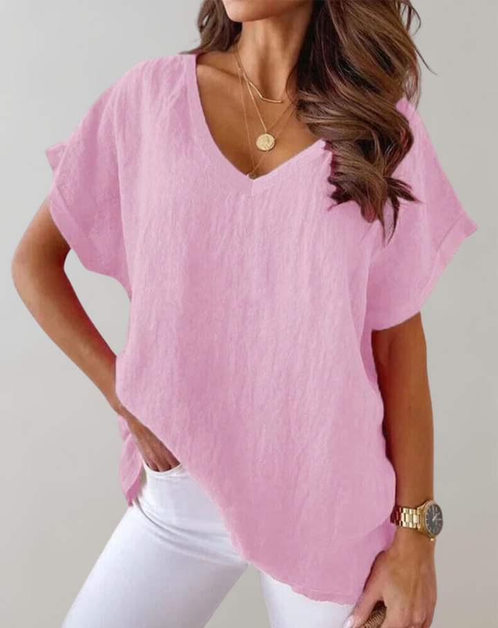 BB - Cotton Short Sleeve Tops for Women