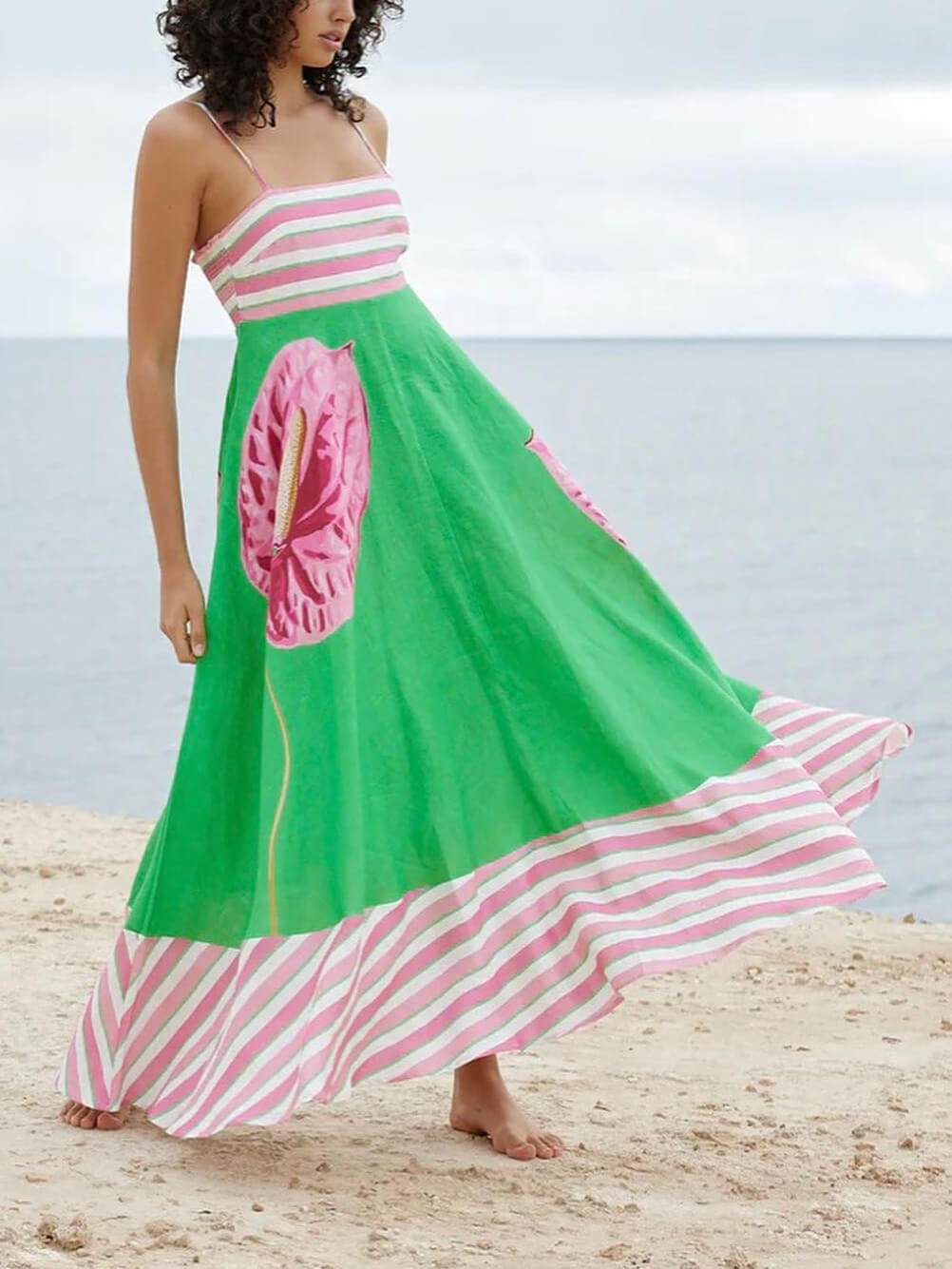 Edmonton Essence™ | Fluid Pink Midi Dress