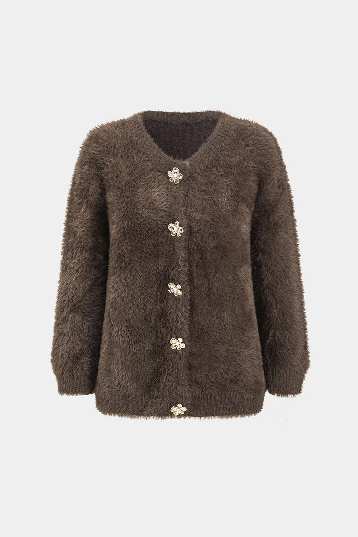 BB™ | Knitted Button Long-Sleeve Cardigan