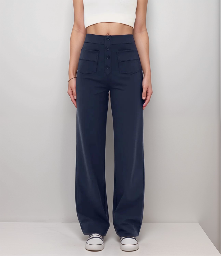 BB | High-Waisted Elastic Trousers | Buy 1 Get 1 FREE