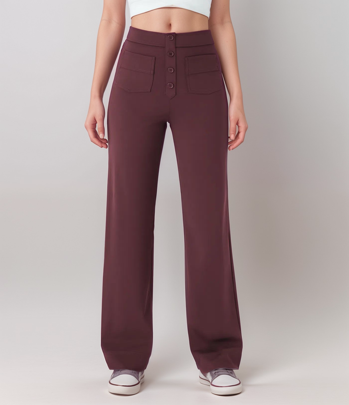 BB | High-Waisted Elastic Trousers | Buy 1 Get 1 FREE