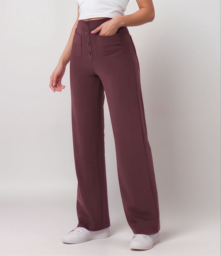 BB | High-Waisted Elastic Trousers | Buy 1 Get 1 FREE