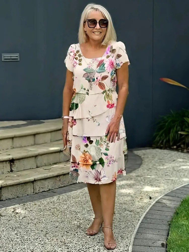 BB – Elegant Floral Maxi Dress